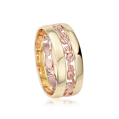 Clogau 9ct Gold Triple Banded Tree of Life Ring